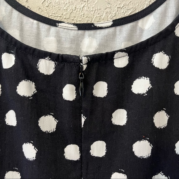 American Living women’s plus polka dot A-line tie front dress, 14 - Picture 5 of 7